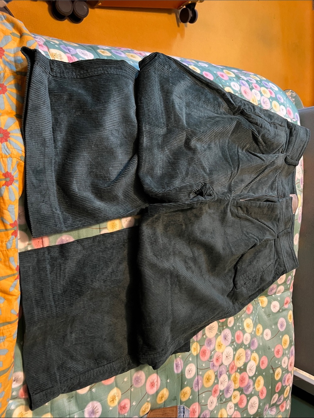 Everlane Dark Green Corduroy Trousers